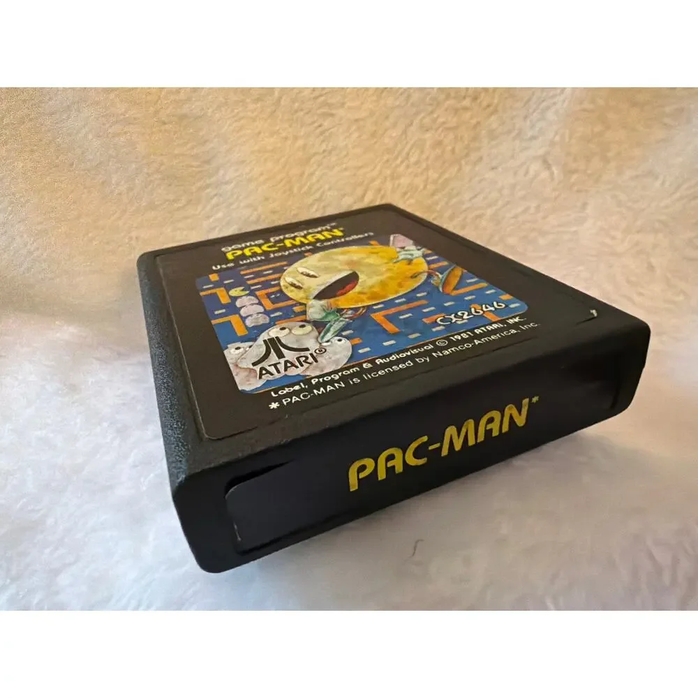 Atari 2600 Game Program Pac-Man CX2646 1981 Video Game Cartridge Vintage Retro